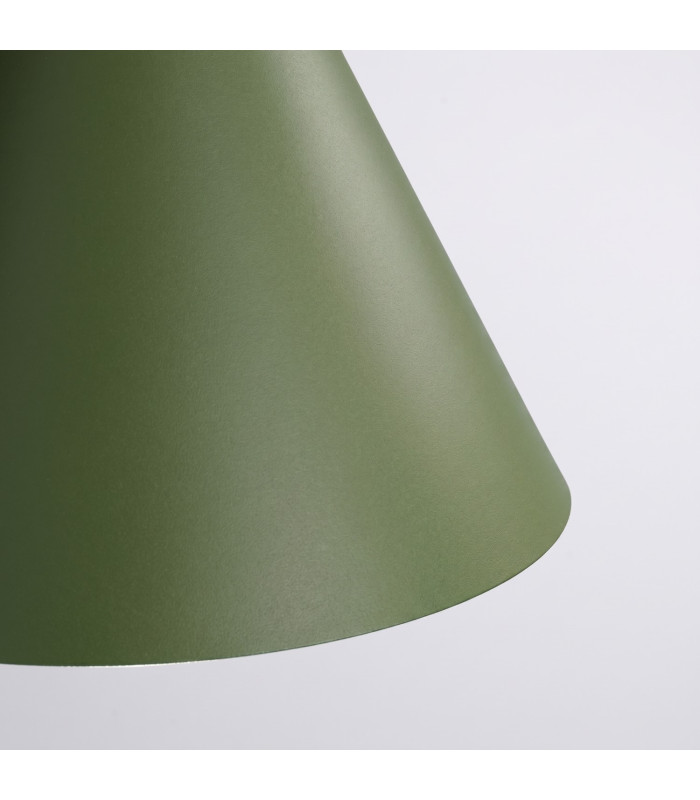 Nox 25cm Dome Pendant Ceiling Light Olive Green 1x E27-5