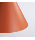 Nox 25cm Dome Pendant Ceiling Light Red Ochre 1x E27-5