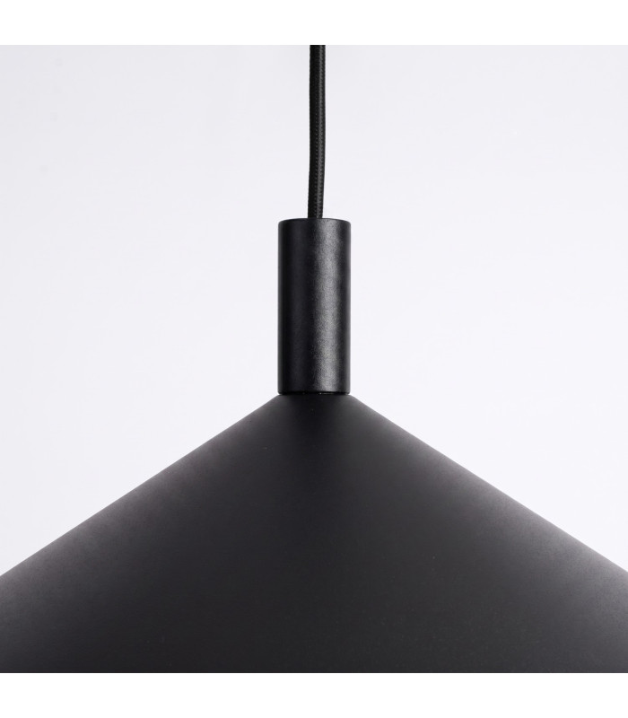 Nox 40cm Dome Pendant Ceiling Light Black 1x E27-6