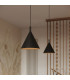 Nox 245cm Dome Pendant Ceiling Light Black 1x E27-13