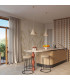 Nox 25cm Dome Pendant Ceiling Light Beige 1x E27-12