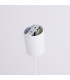 Nox 40cm Dome Pendant Ceiling Light White 1x E27-8