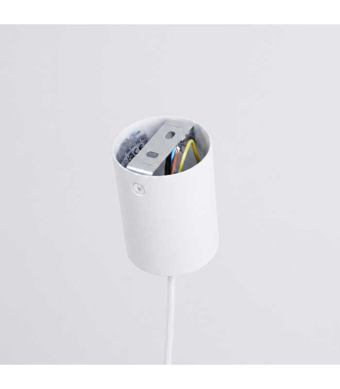 Nox 40cm Dome Pendant Ceiling Light White 1x E27-8