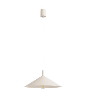 Nox 40cm Dome Pendant Ceiling Light Beige 1x E27-1