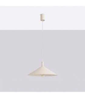 Nox 40cm Dome Pendant Ceiling Light Beige 1x E27-2