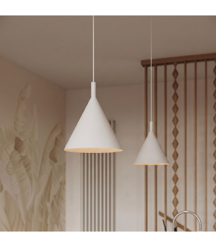Nox 25cm Dome Pendant Ceiling Light Beige 1x E27-13