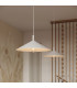 Nox 40cm Dome Pendant Ceiling Light White 1x E27-13