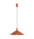 Nox 40cm Dome Pendant Ceiling Light Red Ochre 1x E27-1