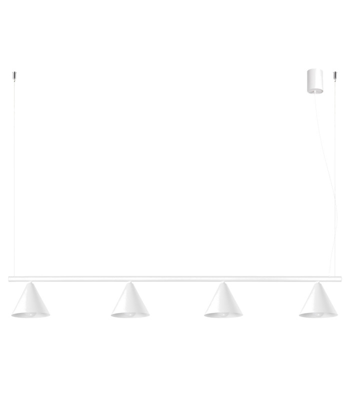 Nox Bar Pendant Ceiling Light White 4x E14-1