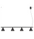 Nox Bar Pendant Ceiling Light Black 4x E14-1