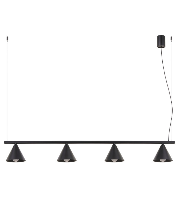 Nox Bar Pendant Ceiling Light Black 4x E14-1
