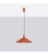 Nox 40cm Dome Pendant Ceiling Light Red Ochre 1x E27-2