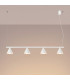 Nox Bar Pendant Ceiling Light White 4x E14-3