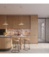 Nox 40cm Dome Pendant Ceiling Light Beige 1x E27-11