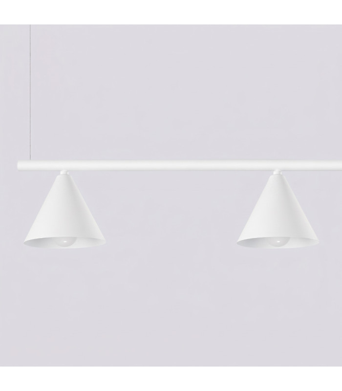 Nox Bar Pendant Ceiling Light White 4x E14-5