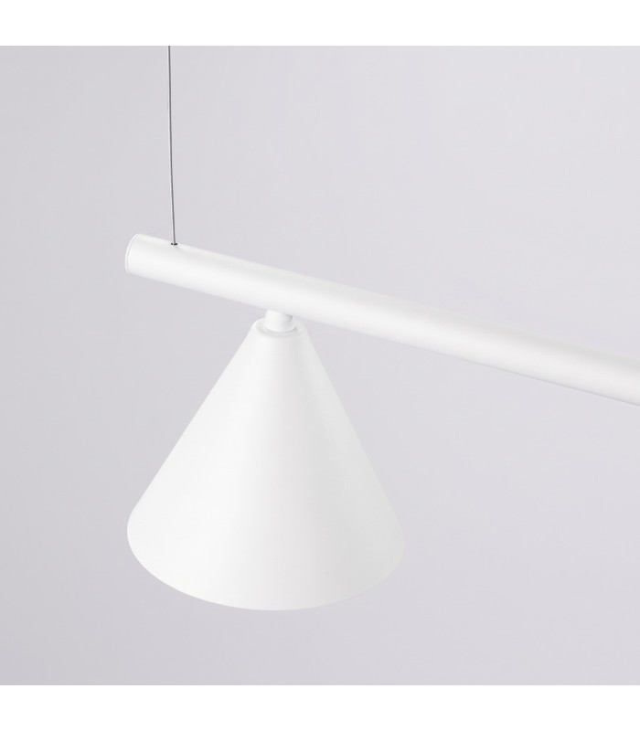 Nox Bar Pendant Ceiling Light White 4x E14-6