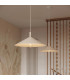 Nox 40cm Dome Pendant Ceiling Light Beige 1x E27-13