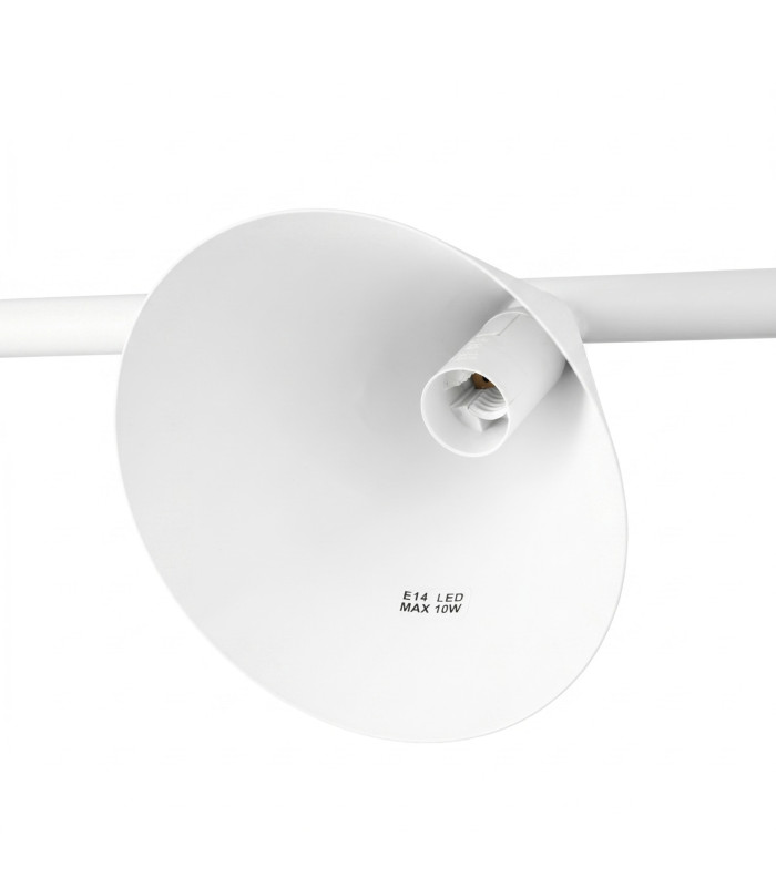 Nox Bar Pendant Ceiling Light White 4x E14-7