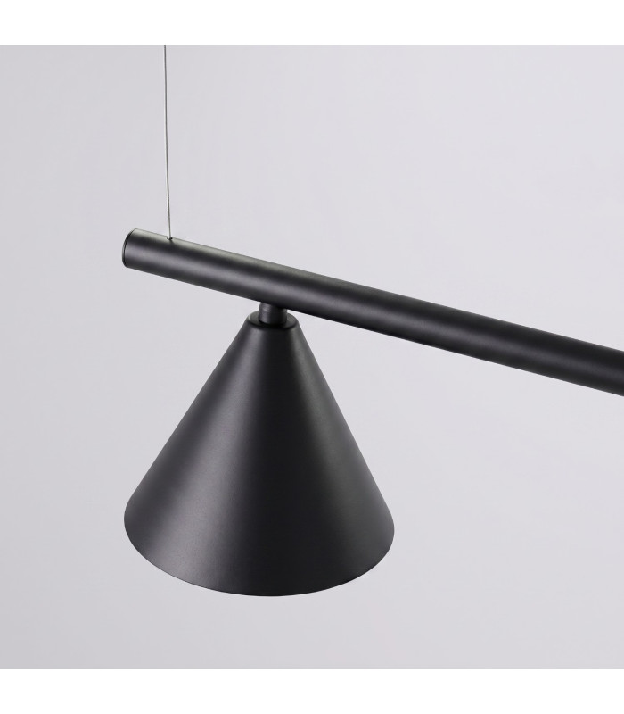 Nox Bar Pendant Ceiling Light Black 4x E14-6