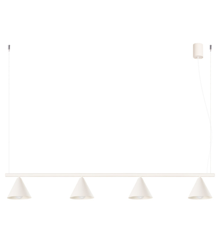 Nox Bar Pendant Ceiling Light Beige 4x E14-1