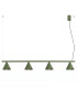 Nox Bar Pendant Ceiling Light Olive Green 4x E14-1