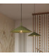 Nox 40cm Dome Pendant Ceiling Light Olive Green 1x E27-13