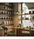Nox 40cm Dome Pendant Ceiling Light Olive Green 1x E27-14
