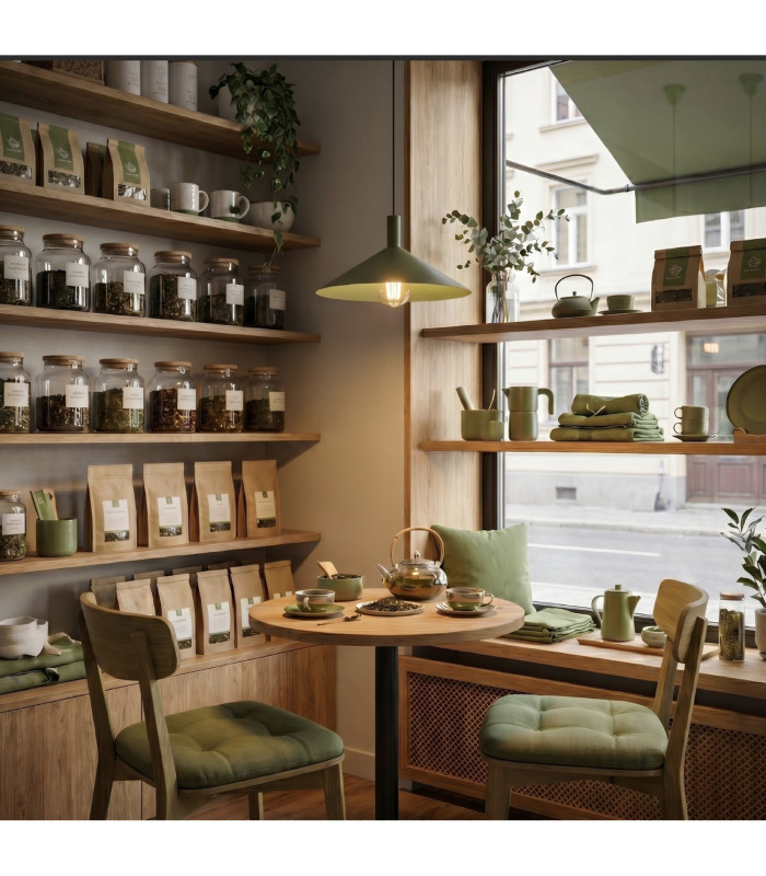Nox 40cm Dome Pendant Ceiling Light Olive Green 1x E27-14