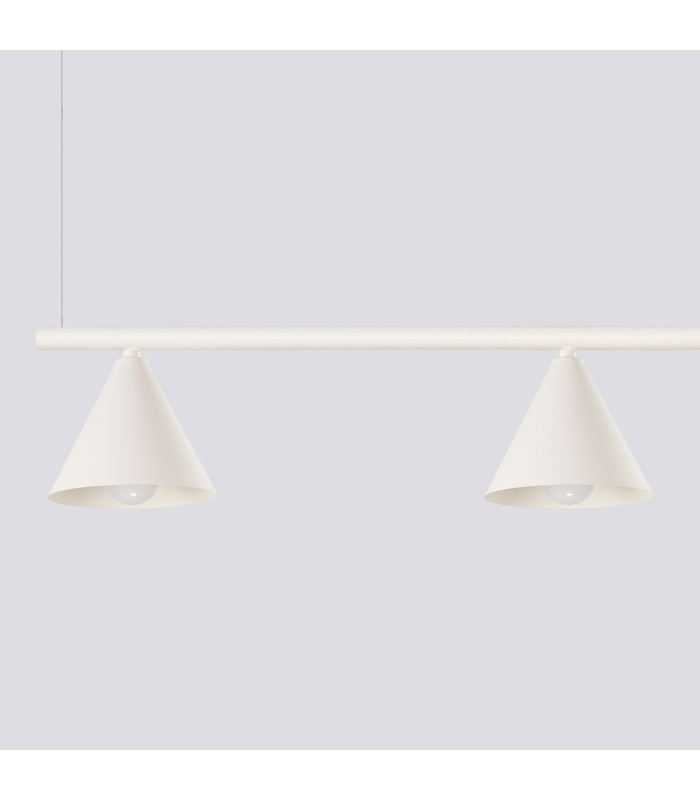 Nox Bar Pendant Ceiling Light Beige 4x E14-5