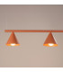 Nox Bar Pendant Ceiling Light Red Ochre 4x E14-4