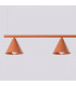 Nox Bar Pendant Ceiling Light Red Ochre 4x E14-5