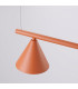 Nox Bar Pendant Ceiling Light Red Ochre 4x E14-6