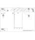 Nox Bar Pendant Ceiling Light Beige 4x E14-10