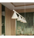Nox Bar Pendant Ceiling Light Beige 4x E14-13