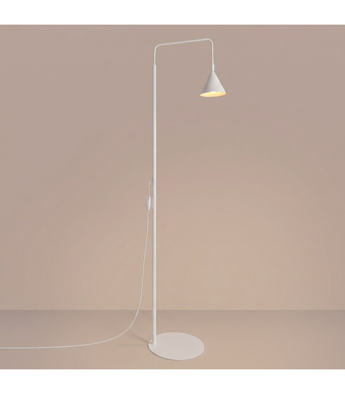 Nox Task Floor Lamp White 1x E14-3