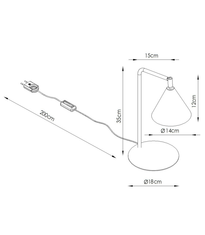 Nox Desk Task Lamp Olive Green 1x E14-9