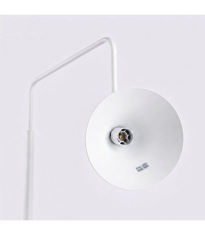 Nox Task Floor Lamp White 1x E14-7
