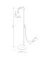Nox Task Floor Lamp White 1x E14-9