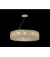 IL31371 85cm Round Ceiling Pendant Chandelier, 12 Light G9, Polished Chrome, Crystal - 2