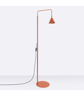 Nox Task Floor Lamp Red Ochre 1x E14-2