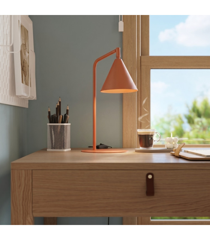 Nox Desk Task Lamp Red Ochre 1x E14-13