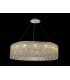 110cm Round Ceiling Pendant Chandelier, 15 Light G9, Polished Chrome, Crystal - 2