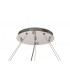 110cm Round Ceiling Pendant Chandelier, 15 Light G9, Polished Chrome, Crystal - 4