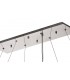 120x50cm Rectangular Ceiling Pendant Chandelier, 14 Light G9, Polished Chrome, Crystal - 4