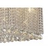 120x50cm Rectangular Ceiling Pendant Chandelier, 14 Light G9, Polished Chrome, Crystal - 8