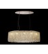 IL31374 100x50cm Oval Ceiling Pendant Chandelier, 10 Light G9, Polished Chrome, Crystal - 2