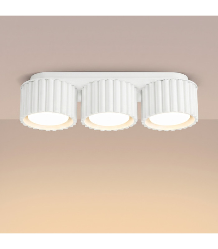 Aura Surface Mounted Downlight White 3x GX53-3