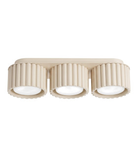 Aura Surface Mounted Downlight Beige 3x GX53-1