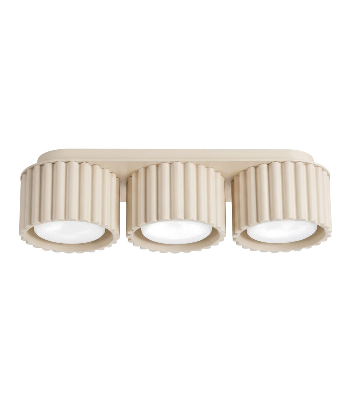 Aura Surface Mounted Downlight Beige 3x GX53-1