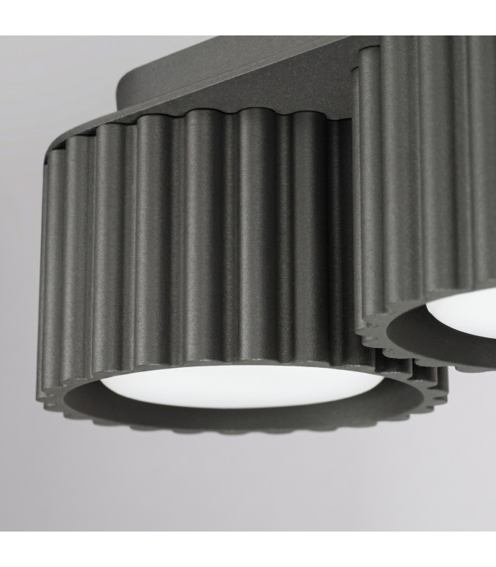 Aura Surface Mounted Downlight Black 3x GX53-5